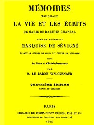 [Gutenberg 52282] • Mémoires touchant la vie et les ecrits de Marie de Rabutin-Chantal, (4/6)